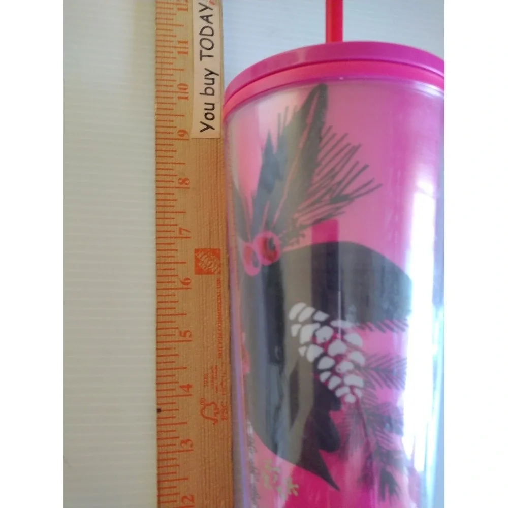 Pink Pinecone Starbucks‎ 2021 Winter Holiday Color Change Venti Cold Cup
